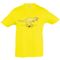 T-shirt enfant T-Rex Paléospace Citron 2 ans