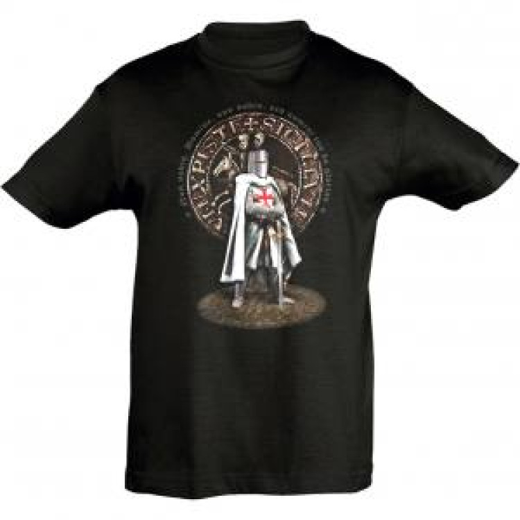 T-shirt enfant Templier Au Repos (Md3002) Noir Profond 4 ans