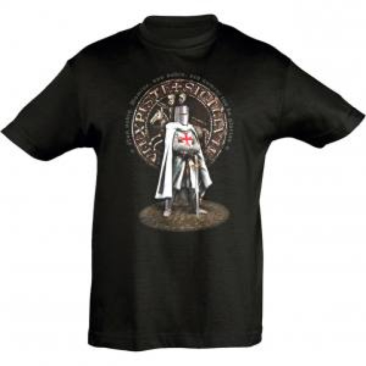 Tshirt enfant Templier Au Repos Md3002 Noir Profond 6 ans