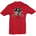 T-shirt enfant Tête de Pirate Sabre Saint Jean de Monts Rouge 6 ans