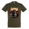 T-shirt enfant Tête de Taureau Croix de Camargue Oiseaux en Vol Camargue Army 2 ans