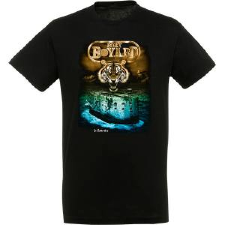 Tshirt enfant Tête de Tigre Fort Boyard  Fort et Serpent Scorpion la Cotiniere Noir Profond 2 ans