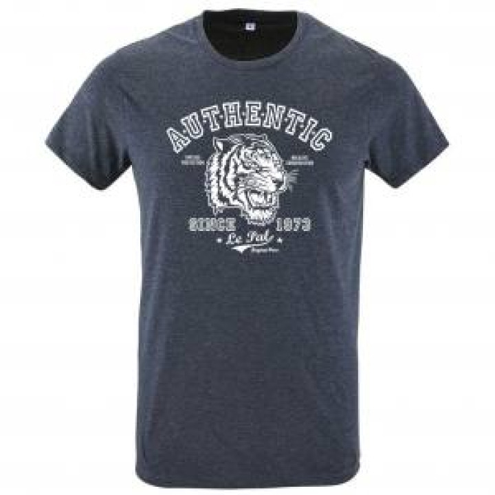 Tshirt enfant Tête de Tigre le Pal Denim Chiné 2 ans