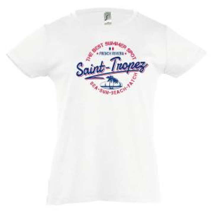 Tshirt enfant The Best Summer Spot Saint Tropez Army 4 ans
