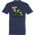 T-shirt enfant Tracteur &Icirc;le de Br&eacute;hat (Exclusif) Marine 2 ans