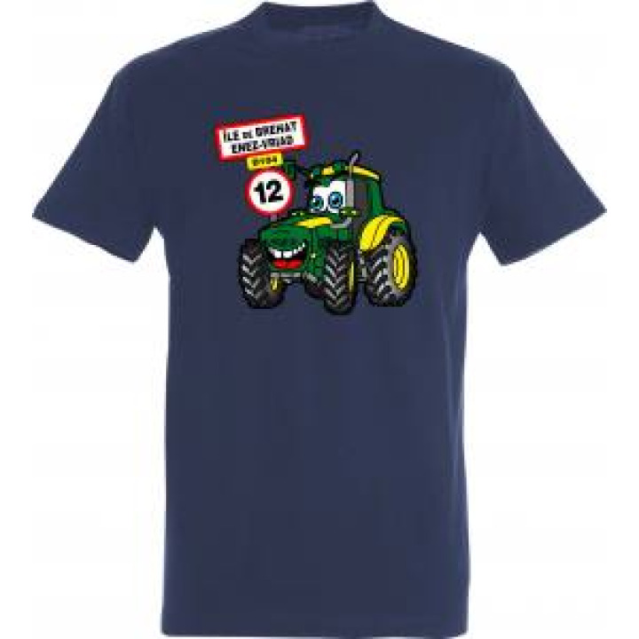 Tshirt enfant Tracteur Île de Bréhat Exclusif Marine 4 ans