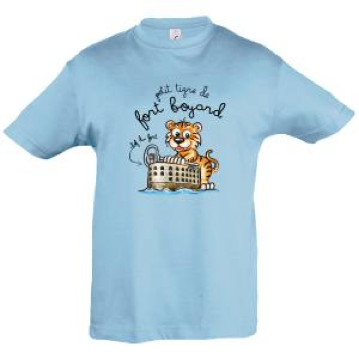 Tshirt enfant Transfert Tigre Fort  Fort Boyard Blanc 2 ans