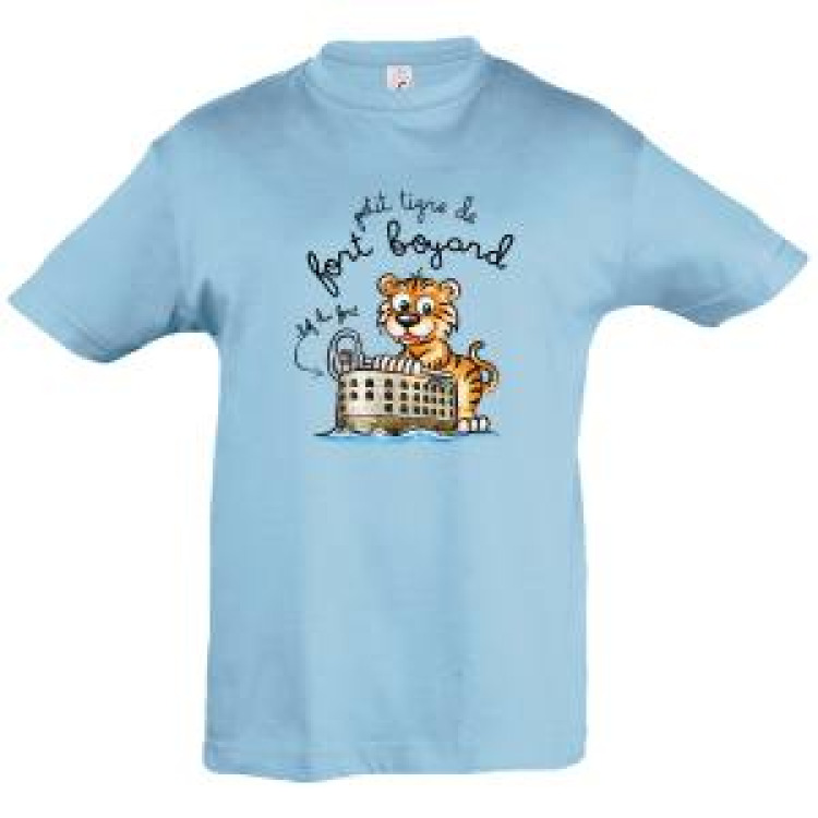 T-shirt enfant Transfert Tigre Fort + Fort Boyard Rose Pale 2 ans