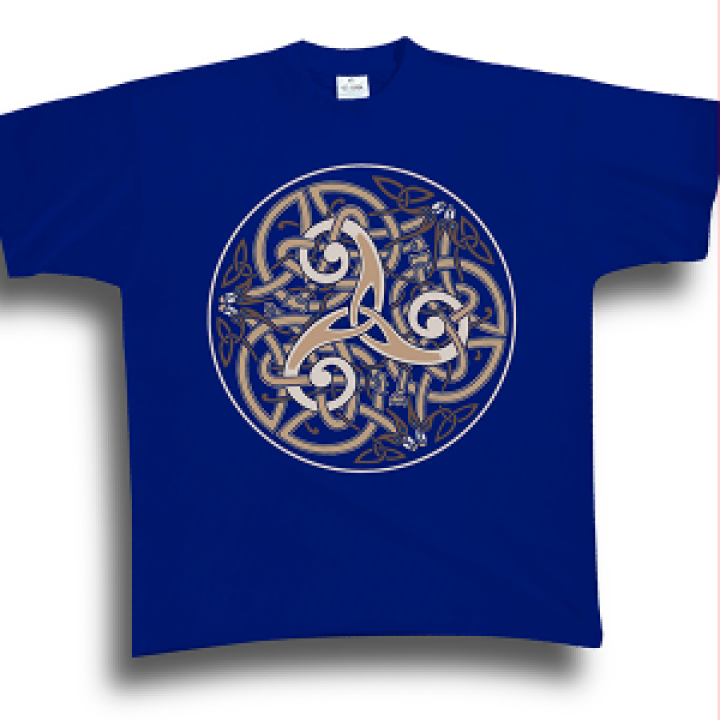 Tshirt enfant Triskel dans un Cercle Marine 2 ans