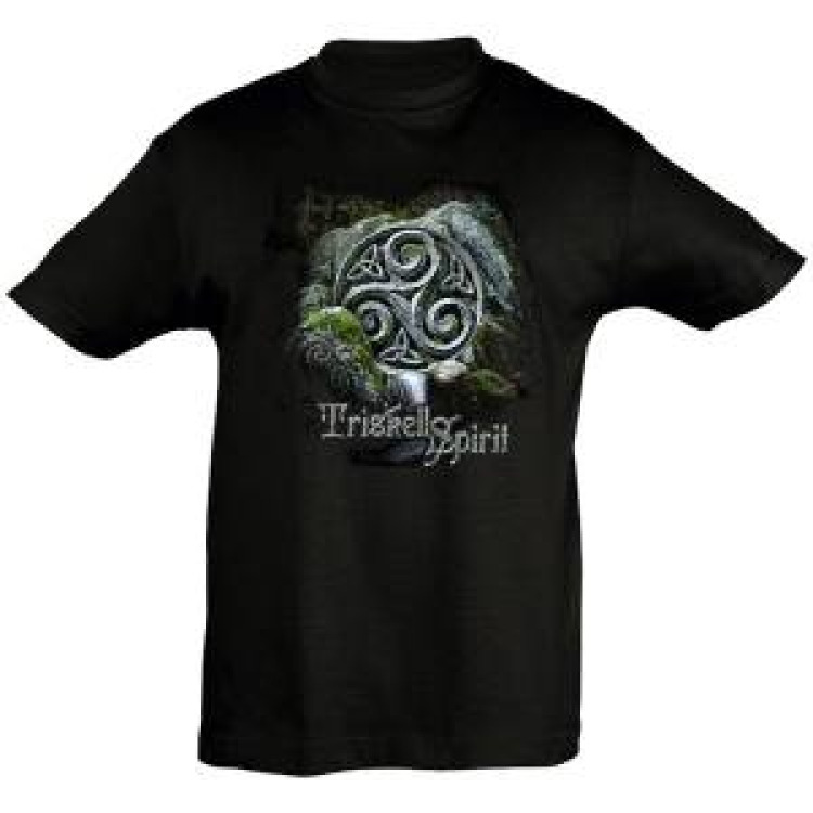 T-shirt enfant Triskell Cascade (Bc3007) Noir Profond 4 ans