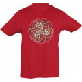 T-shirt enfant Triskell en Couleur Rouge 2 ans