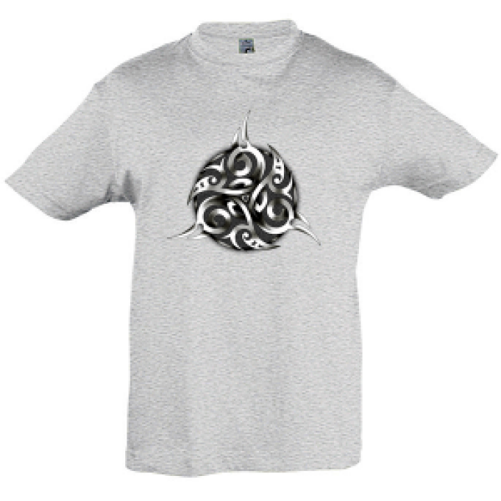 Tshirt enfant Triskell Métallique Gris Chiné 2 ans
