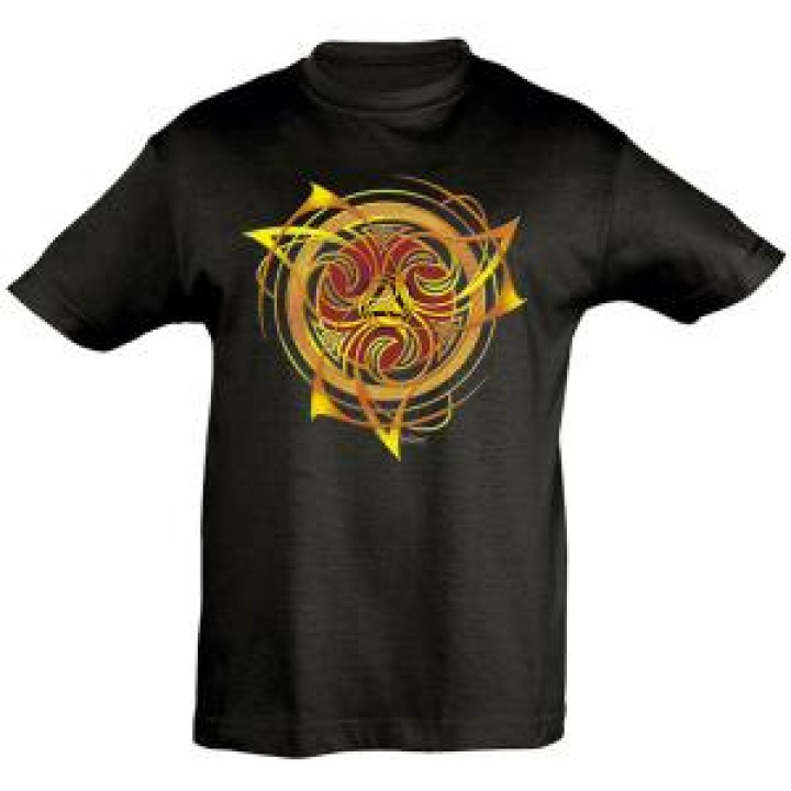 Tshirt enfant Triskell Noir Profond 4 ans