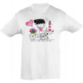 T-shirt enfant Vélo Fille Ballade à Saint Palais sur Mer Blanc 2 ans