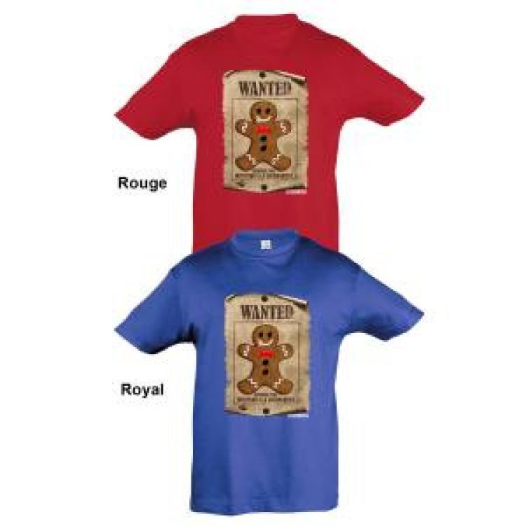 T-shirt enfant Wanted Manala Strasbourg Alsace France Bleu Royal 2 ans