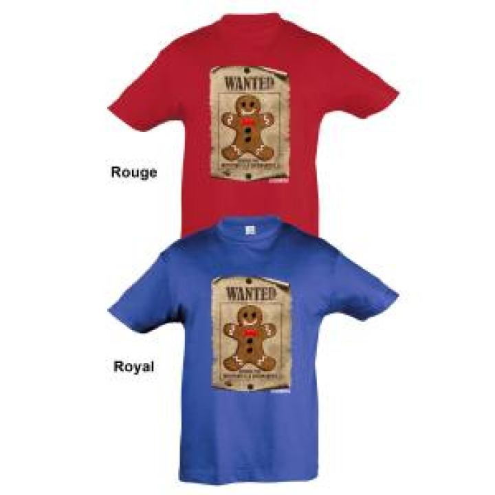 Tshirt enfant Wanted Manala Strasbourg Alsace France Bleu Royal 4 ans