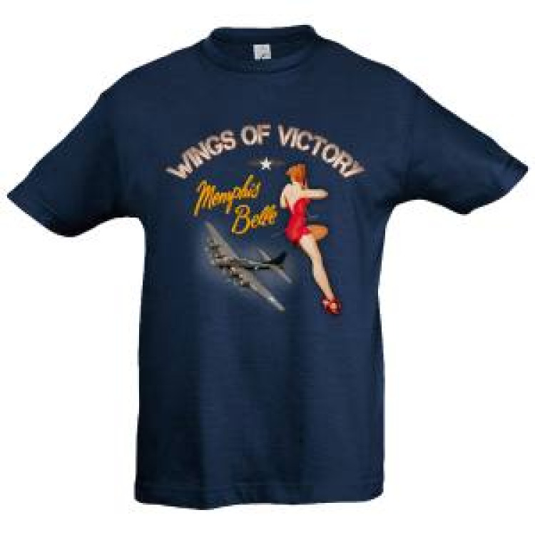 T-shirt enfant Wings of Victory Fille Denim 2 ans
