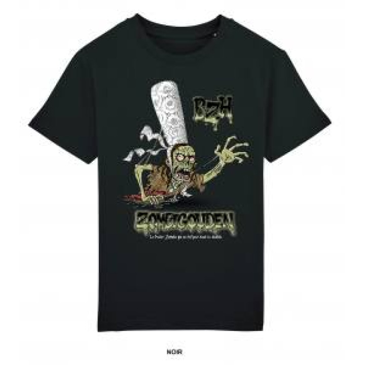 Tshirt enfant Zombigouden Noir Profond 4 ans