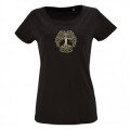 T-shirt femme Arbre de Vie Broc&eacute;liande Noir Profond S