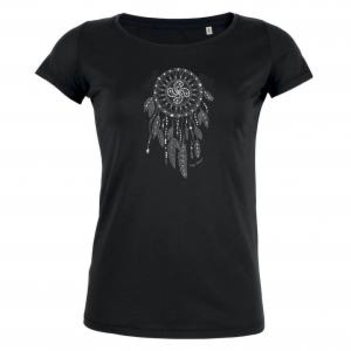 Tshirt femme Attraperêves Pays Basque  Strass Black M