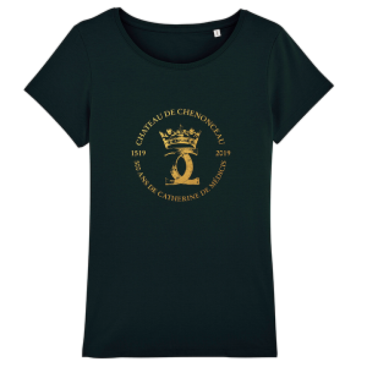 Tshirt femme bio 15192019 500 ans Catherine de Médicis Black XS