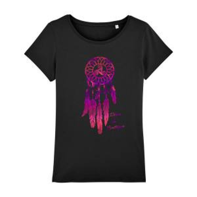 T-shirt femme bio Attrape-r&ecirc;ves Black XS