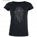 T-shirt femme bio Attrape-r&ecirc;ves + Strass Black XS