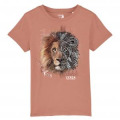 T-shirt femme bio Lion Native Tribes Cerza + transfert Col Cerza Butter S