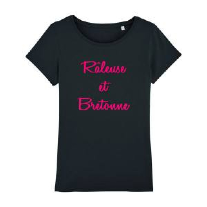 Tshirt femme bio Râleuse et Bretonne Black S
