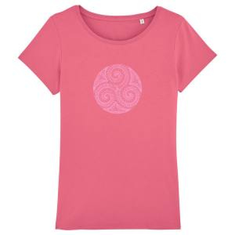 T-shirt femme bio Triskell + Strass White XL