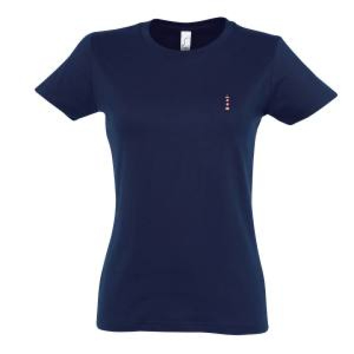 Tshirt femme Broderie E1290 Ref 33123 Phare Blanc M