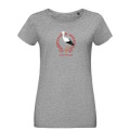 T-shirt femme Cigogne Riquewihr Alsace + Strass Fuschia S