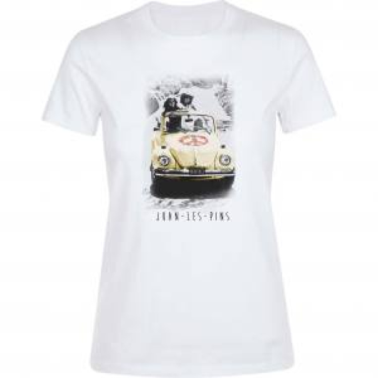 T-shirt femme Coccinelle Juan les Pins Blanc L