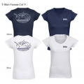 T-shirt femme col V Handaye Bidassoa Environnement Blanc S