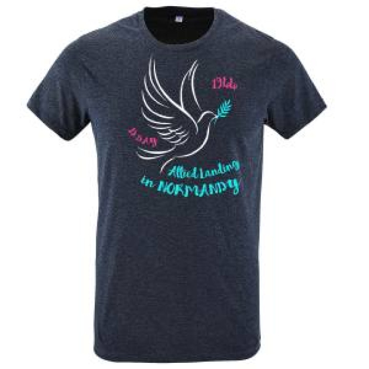 Tshirt femme Colombe DDay Normady Denim Chiné S