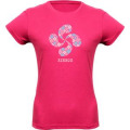 T-shirt femme Croix Basque A&iuml;nhoa Fuschia S