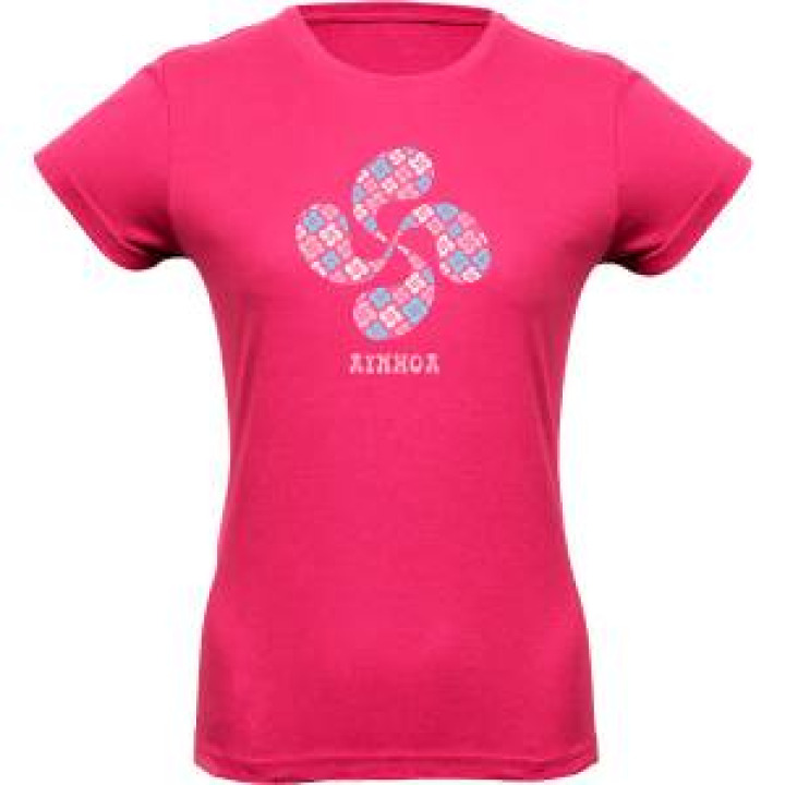 Tshirt femme Croix Basque Aïnhoa Fuschia M