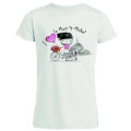 T-shirt femme Fille Vélo Mont Saint Michel Blanc S