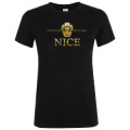 T-shirt femme French Riviera Nice Noir Profond S