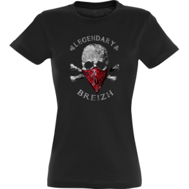 Tshirt femme Legendary Breizh Noir Profond S