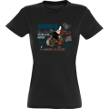 T-shirt femme Mam Goz Bobber Born To Ride Noir Profond S