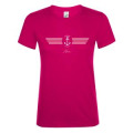 T-shirt femme Nice Baie des Anges + Strass Blanc S