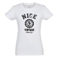 T-shirt femme Nice Vintage Noir Profond S