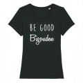 T-shirt femme premium bio Be Good Bigouden Black XS