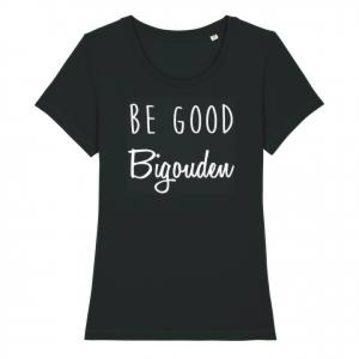 Tshirt femme premium bio Be Good Bigouden Black S