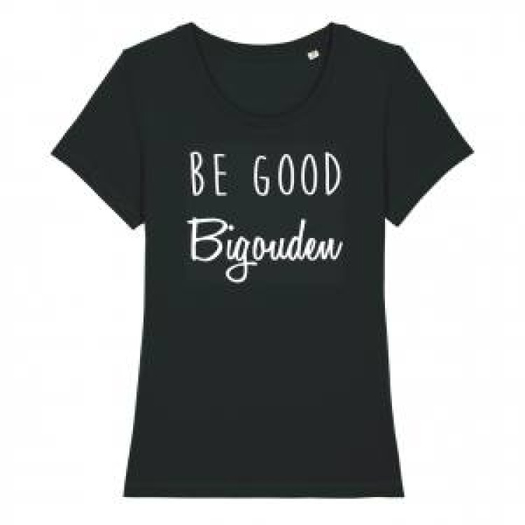 T-shirt femme premium bio Be Good Bigouden Black S