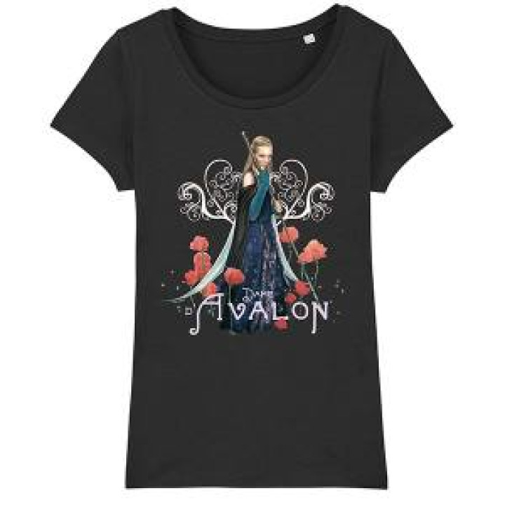 Tshirt femme premium bio Dame Davalon Black S