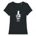 T-shirt femme premium bio Minion Breton Black XS