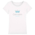 T-shirt femme premium bio Strass Couronne Cheverny Black XS
