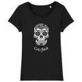 T-shirt femme premium bio T&ecirc;te de Mort Celtic Skull Black XS